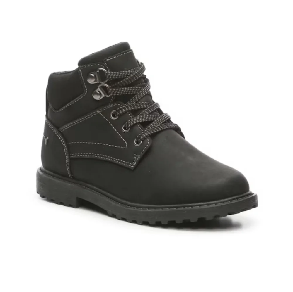 NIB Leon Boot Black Crown Vintage Size 13 Youth